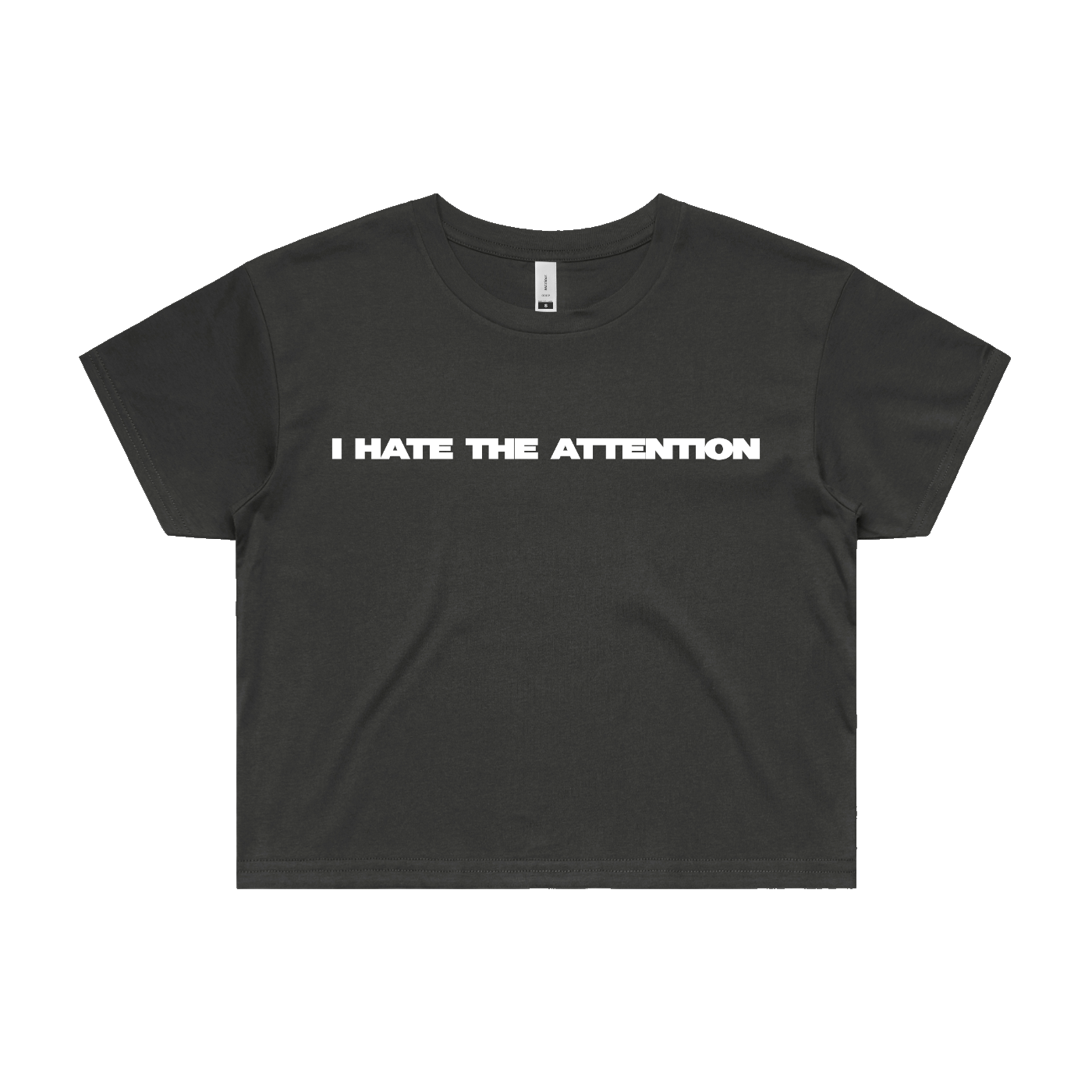 a tension crop top, front — i hate the attention