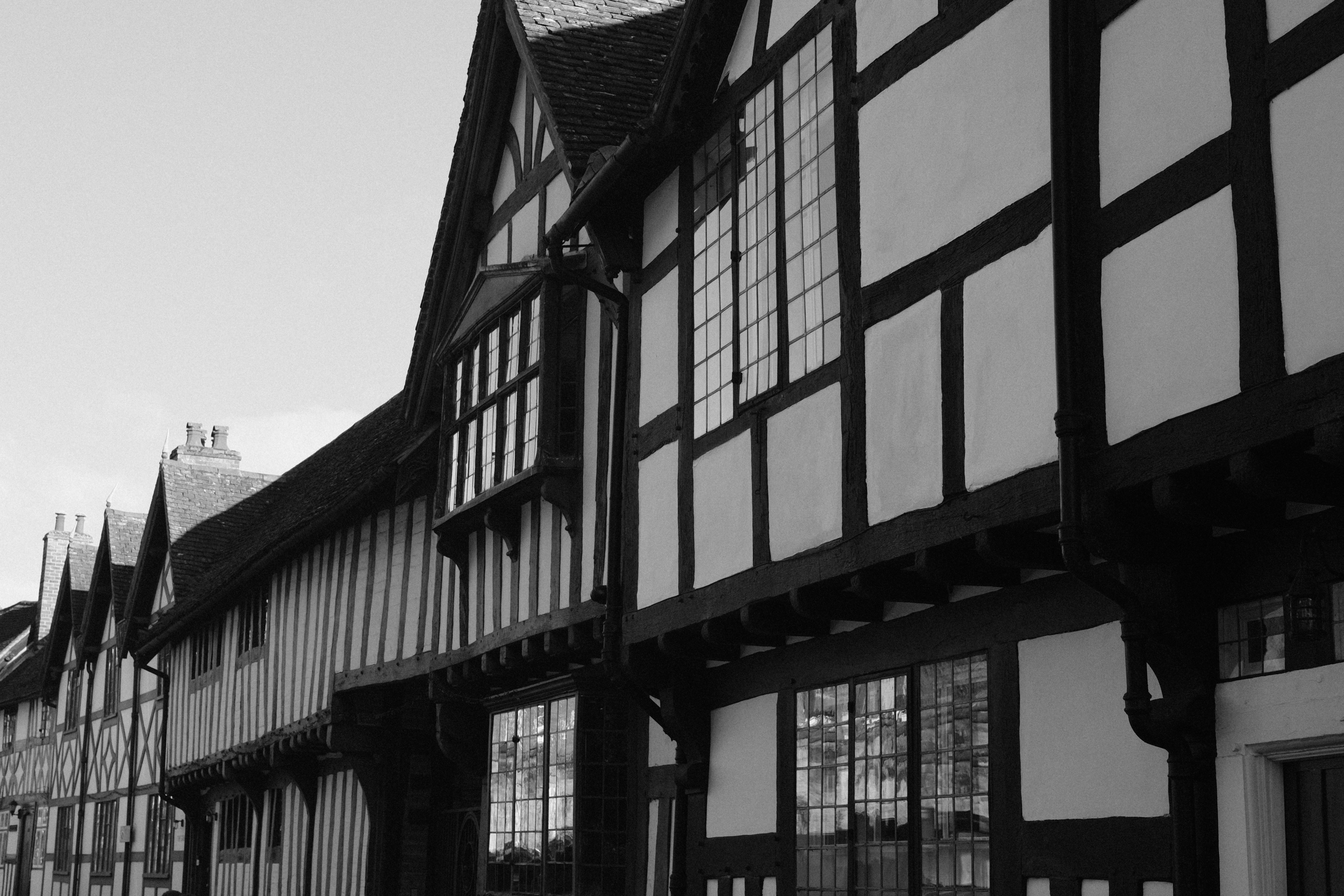warwick — half-timbered houses